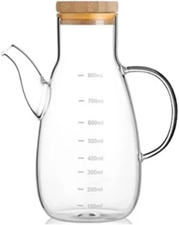 Glass Oil Distributor Kitchen Olives Bottle Pot Soy Sauce Vinegar Gravy Boat Wine Honey