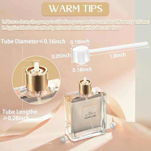 Honeydak 7 Pcs 20ml Travel Perfume Atomizer Bottles, Refillable Cologne Travel Spray Bottles, Portable Empty Perfume Sprayers with Pump Transfer Tools for Purse, Daily Use by Honeydak - Image 4
