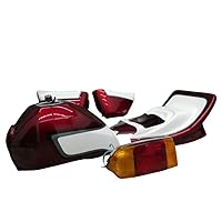 エイプ５０　外装セット　CBX変身 赤黒　テールランプ赤黒/CBX400F Amazon | エイプ50 外装セット CBX 黒赤2型 風