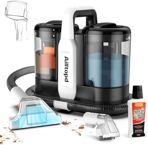 Portable Carpet & Upholstery Spot Cleaner Machine,15Kpa Deep Clea...