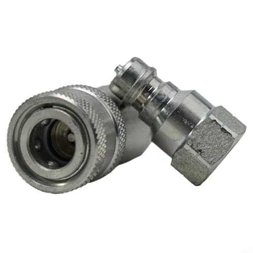 Sileduove Raccord hydraulique à dégagement rapide NPT ISO A Raccord d'embrayage hydraulique 1/4 3/8 1/2 3/4 (NPT-1/4)