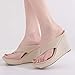 Crystal Queen Women Beach Sandals Platform Wedges Sandals High Heels Wedges Slippers Flip Flops White Flip Flops Plus Size