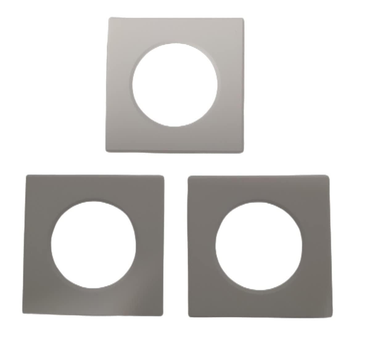 LEDLUX 3 Pezzi Faretti Led da Incasso Quadrato, Dimmerabile Con Triac Dimmer, 220V 5W 550 Lumen, 90X90X37mm, Foro 70mm, Impermeabile Ie IP65, Quick Connettore (Bianco Neutro 4000K, Bianco)