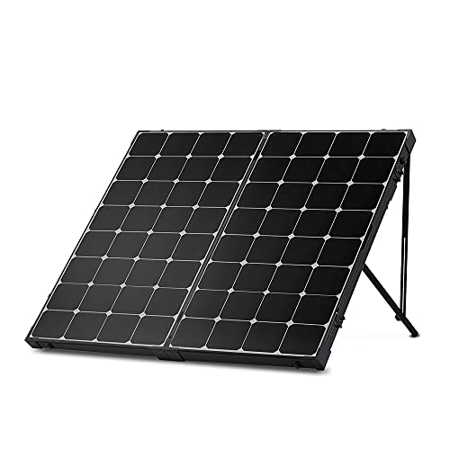 Preisvergleich Produktbild Renogy 200 W faltbares Solarpanel, 12 Volt Eclipse monokristallines netzunabhängiges tragbares Solarpanel, Koffer, integrierter Ständer für Wohnmobil, Wohnmobil, Van und Off-Grid-System