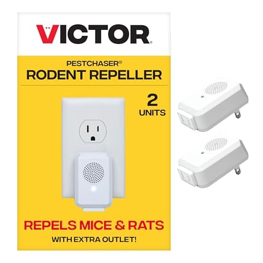 Victor M752PS 2 Units Pestchaser Rodent Repellent w/Nightlight & Extra Outlet