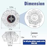 Single Shower Faucet Handle Replacement for Price Pfister Old Style Avante Series 940-240, Clear Acrylic Shower Knob Replacement use for Tub Faucet (940-240) - Image 2
