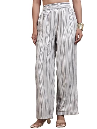 Image of Leriya Fashion Women's Trouser|Sharara | Boho Harem Pants|Rayon Palazzo Plazo Pant| Loose Fit Baggy Trousers with Elastic Waistband|Casual Yoga & Lounge Wear (Available in Plus Size)