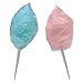The Candery Cotton Candy Floss Sugar (2-Pack) Includes 100 Premium Cones | Raspberry Blue and Strawberry | Plastic, Reusable Jars | Easy Pour Spout or Scoop | Includes Scooper | 3 LBS Jars
