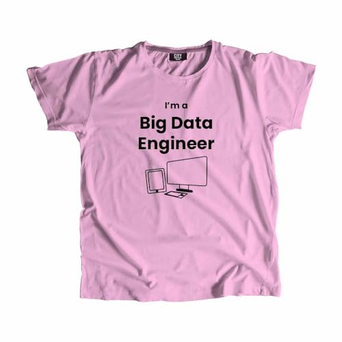 T-shirt Big Data Engineer rose pâle unisexe en coton confortable