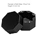 RiToEasysports Billiard Chalk Case, Cue Chalk Box Holder Aluminium Alloy Octagonal Universal Billiard Chalk Case for Billiards Accessory (Black)