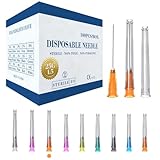 100 Pack 25 Gauge 1.5 Inch Luer Lock Needle,Aseptic Disposable Needles, with Needle Caps, Individually Packaged,Precision Dispensing Needles Accessories for Lab and Industrial Use