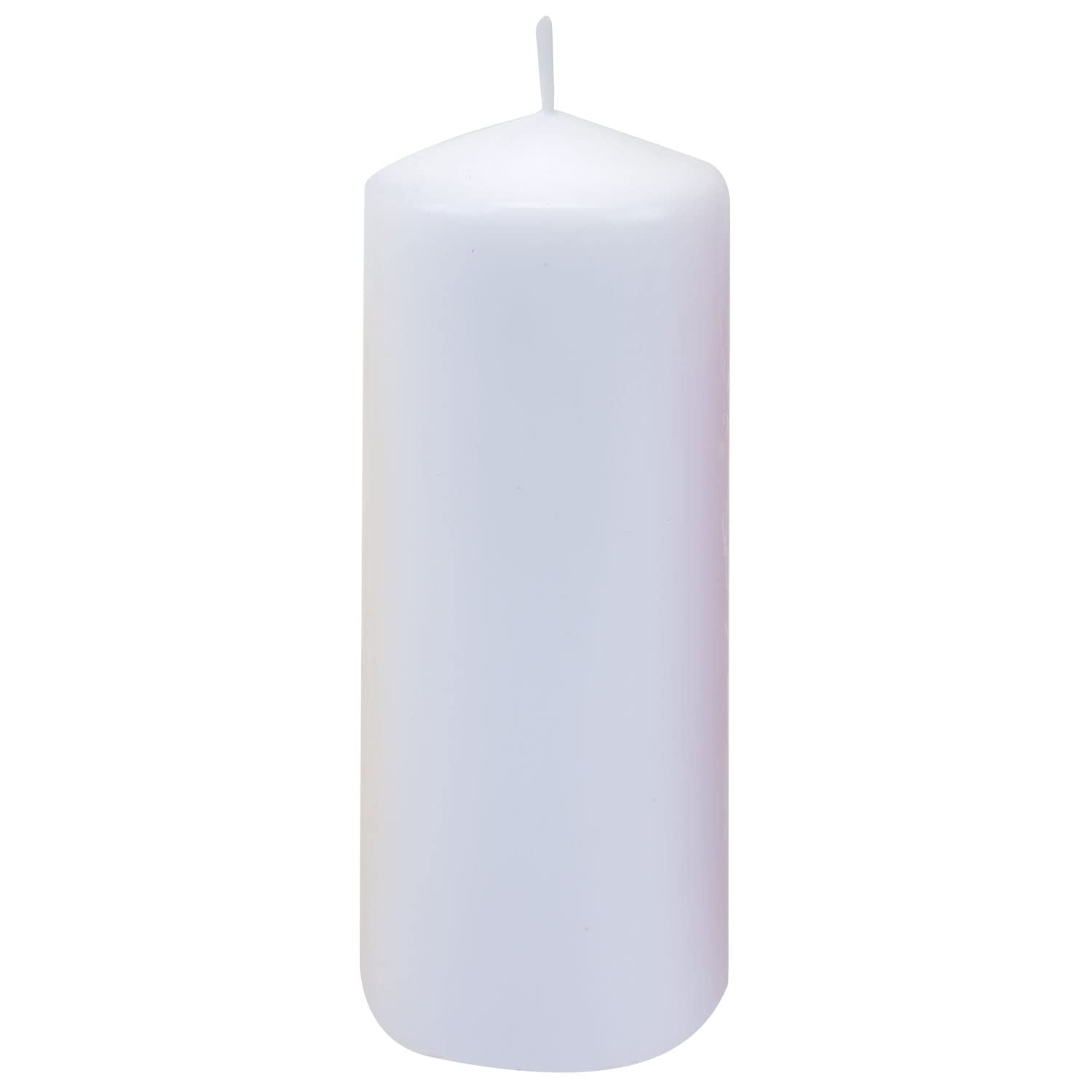 VFM e-Store Vanilla Scented Pillar Candle - White - 15cm