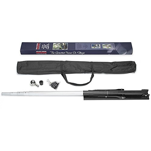 Valley Forge, American Flag Flagpole, 16', Telescoping Flagpole with Portable Wheel Mount and Nylon Carrying Case