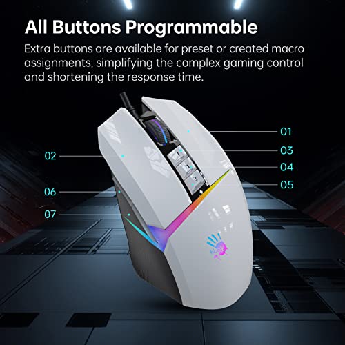 Ratón para Juegos Bloody W60Max de 2000 Hz con Botones Programables 3