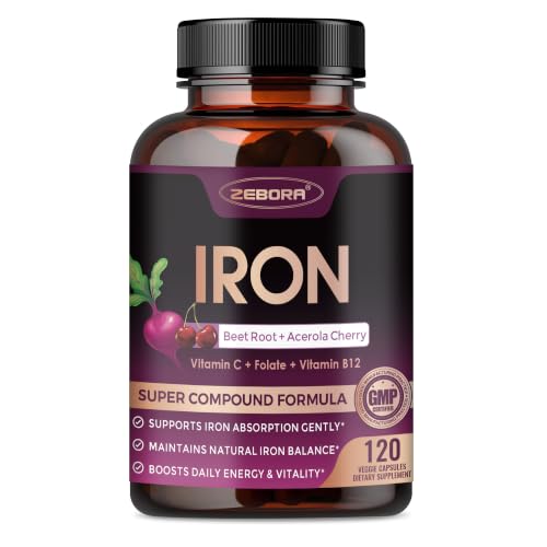 ZEBORA Iron Bisglycinate Supplement