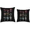 Bolte Portobella Chanterelle Shiitake King Mushroom Throw Pillow