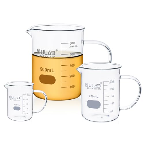 Bécher gradué ULAB | Gobelet forme basse Griffin 100ml 250ml 500ml - 2
