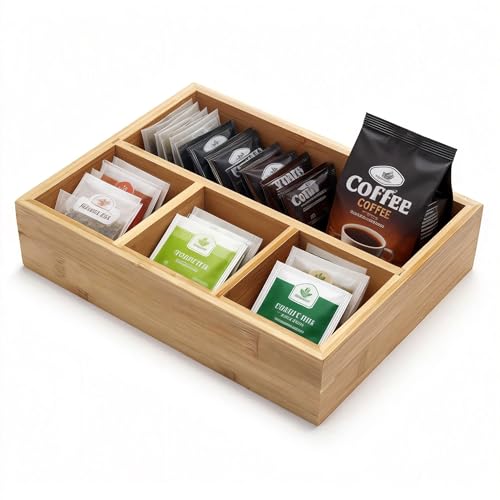XIMISISE Support de sachet de thé, organisateur de rangement pour sachets de thé, panier à bonbons, organisateur de paquets de sucre, organisateur de...
