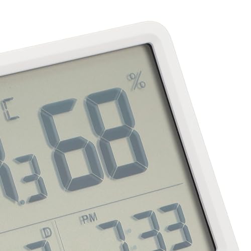 Feuchtigkeitsmesser, LCD-Temperaturmesser, Thermometer und Hygrometer für den Innenbereich, digital, professionelle Überwachung in Echtzeit auf großem Display von 4 Zoll, Ausdrucksdesign