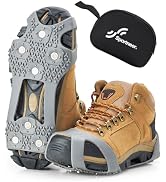 Crampons, Ice Cleats for Shoes and Boots with 28 Spikes, Ice Snow Traction Cleats, Ice Cleat Slip...