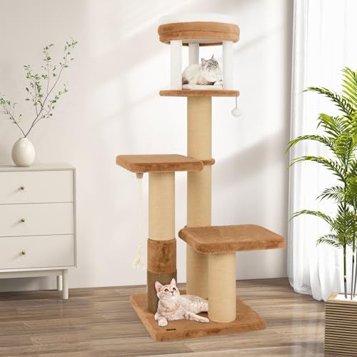 PETSITE árbol para gatos moderno 65 in alto miniatura 3