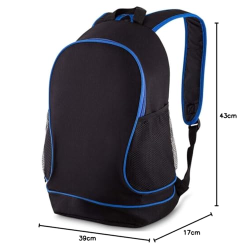 Mochila Esportiva Style TopGet Preto e Azul