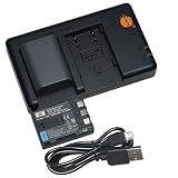 DSTE 2PCS NB-2LH NB-2L(1900mAh/7.4V) Batería Cargador Compatible para Canon Optura 500,PowerShot G9, S40,VIXIA HF R100,HV40,DC320,Elura 90,EOS 350D,400D,Digital Rebel XT,XTi,FV500,FVM20,BP-2L5,BP-2LH 