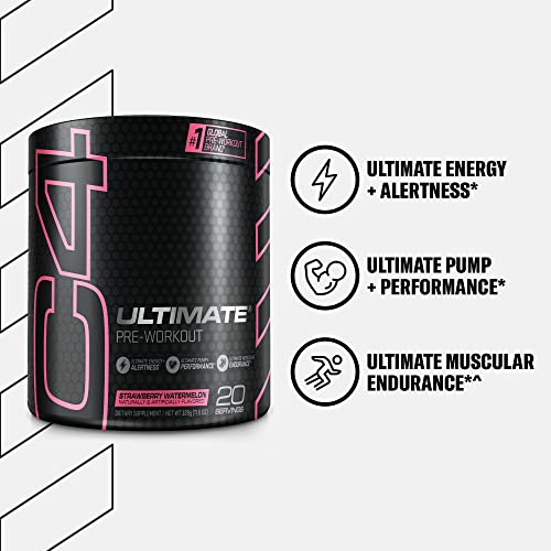 Cellucor 104294 C4 Ultimate Pre Workout Powder Watermelon - Sugar Free Preworkout Energy Supplement thumb #1