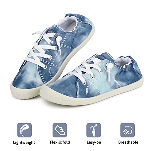 JENN ARDOR Women's Canvas Shoes Low Top Classic Slip-On Lightweight Comfort Fashion Sneakers for Walking3