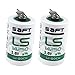 Saft LS14250 LS 14250 1/2 AA 3.6v Lithium Battery (2 Pack)