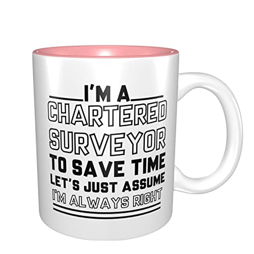 Taza de café con texto "I'm a Chartered Surveyor to Save Time" con texto "I'm A Chartered Surveyor to Save Time" - Taza divertida con texto "I'm A Chartered Surveyor to Save Time" - Imagen 3