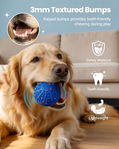 Balle interactive pour chien robotisée étanche IP67 en ETPU avec télécommande