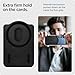 Spigen for MagSafe Wallet, Holds 3 Cards, Compatible with Galaxy S25/Ultra/Edge/Plus, Z Fold 7 Pixel 10 Pro/Pro XL/Fold iPhone 17/16/15/14/13/12 Magnetic Card Holder - Fabric Black (MagFit)