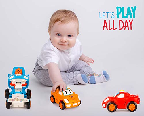 Image of Zest 4 Toyz Unbreakable Automobile Car (Pack of 2) Friction Powered Cars Push and Go Car Toy for Boys & Girls (Random Color)