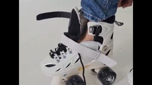 Jaspo Scud X Trail Adjustable Quad Roller Skates with LED Wheels, Best for Beginners and Intermediate Skaters with All Shiny Illuminating PU Wheels for Kids Boys Girls Teens Adults, Blue S