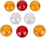 Aramox Indicator Light Lens, 8Pcs Side Lamp Lens Tail Indicator Light Lens Kit 589285 Fit for Land Rover Defender