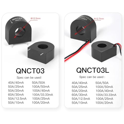 Sensor de corriente alterna Zmct102 de 5 A y precisión QNPT01 para medición estable de 2 mA 5