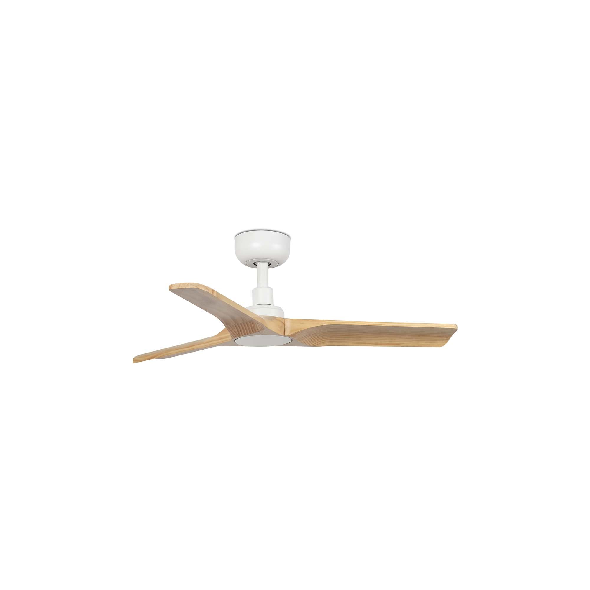 Petit ventilateur de plafond blanc discret Faro Heywood au design minimaliste