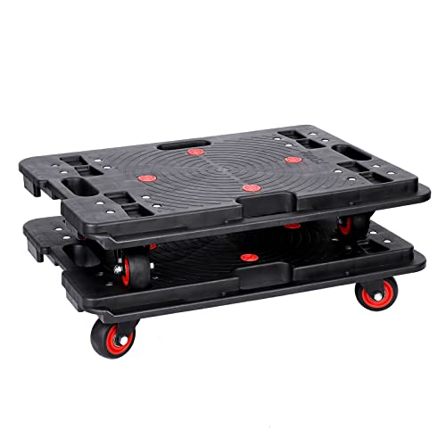 Carrito plegable portátil con ruedas giratorias 330 lbs miniatura 2