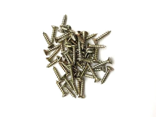 50 Pcs Wood Screws Double Countersunk General Purpose (3mm x 15mm)