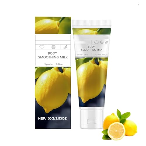 Leche Corporal Calmante Con Limón, Hidratante Y Nutritiva Para Pieles Secas, Loción Corporal Hidratante, Fragancia Refrescante, No Grasa, Apta Para Todo Tipo De Pieles (1pcs)