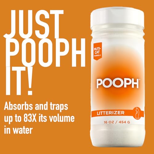 Pooph Litterizer – The litter box civilizer | Cat Litter Deodorizer | Absorbs Moisture & Odor | Cat Litter Scent Deodorizer | Non-Toxic, Eco-Friendly, Fragrance-Free | Safe for Pets and People | 16oz Pooph Litterizer – The litter box civilizer | Cat Litter Deodorizer | Absorbs Moisture & Odor | Cat Litter Scent Deodorizer | Non-Toxic, Eco-Friendly, Fragrance-Free | Safe for Pets and People | 16oz