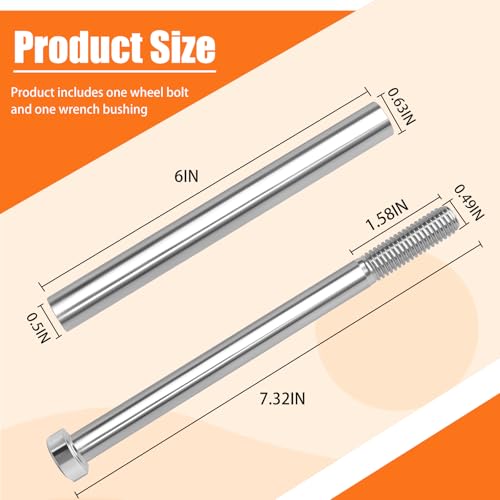 Pernos de rueda 1/2-13 x 7 Bad Boy 018-0004-00 kit tornillos repuesto 2