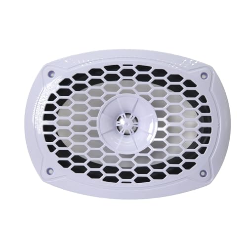 Warzone WZ69MW 6x9-Inch 2-Way Marine Speaker, 1200W Max, 4 Ohms, 20oz Magnet, White Injection Cone with Rubber Edge for Boats and Outdoor Audio (2 Speakers) - Thumbnail 3