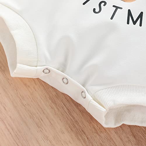 FYBITBO My First Christmas Baby Girl Boy Outfit Sweatshirt Romper Sweater Onesie Long Sleeve Bodysuit Fall Clothes 7