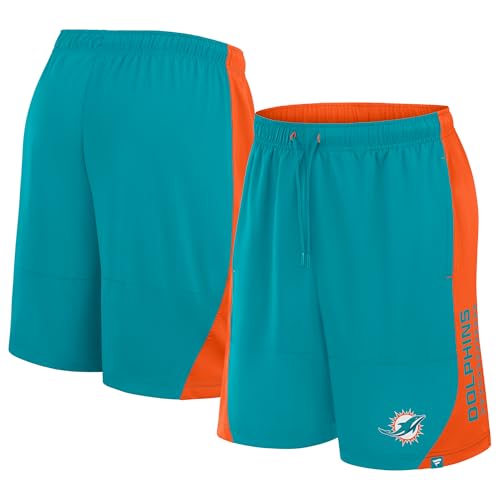 Fanatics Men's Aqua Miami Dolphins No Defense Shorts