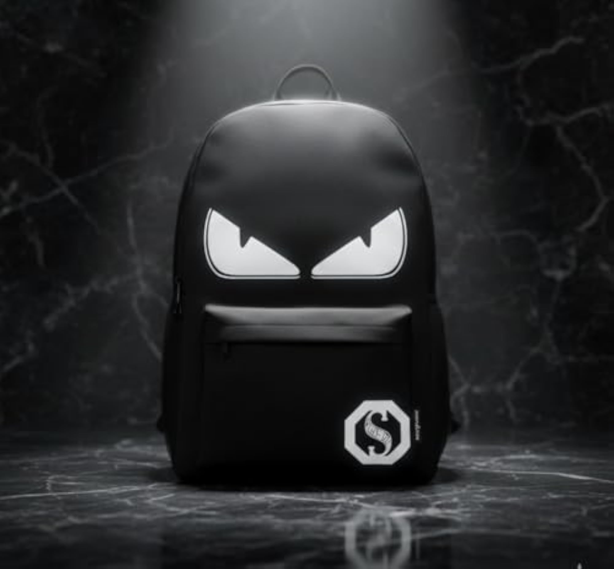 Black Canvas Minimalist Backpack, Durable and Stylish