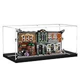 Staubdichte Acryl-Vitrine für Sammlerstücke, Action-Spielzeug, Miniatur-Bausteine, Vitrine für Le-go 10351 Modell (Modell nicht im Lieferumfang enthalten) (transparent, 3 mm)