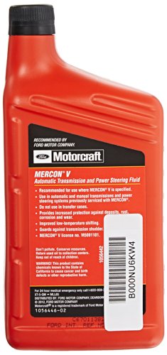 Ford Genuine Xt-5-Qm Mercon-V Automatic Transmission And Power Steering Fluid - 1 Quart, 32 Fl Oz (Pack Of 1) #TOP1