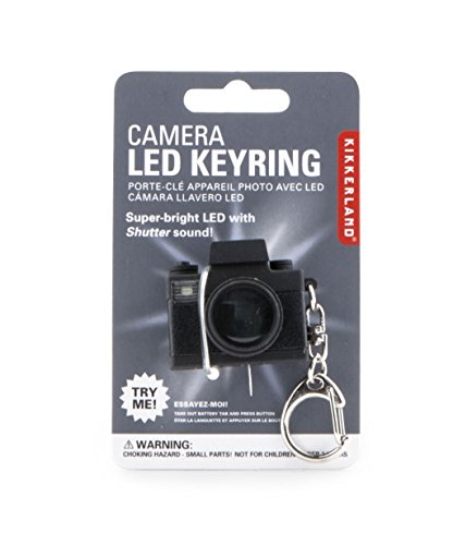 Kikkerland KRL21-CDU-EU Camera LED Keychain Carded/CDU, 6.4x1.61x10.4cm